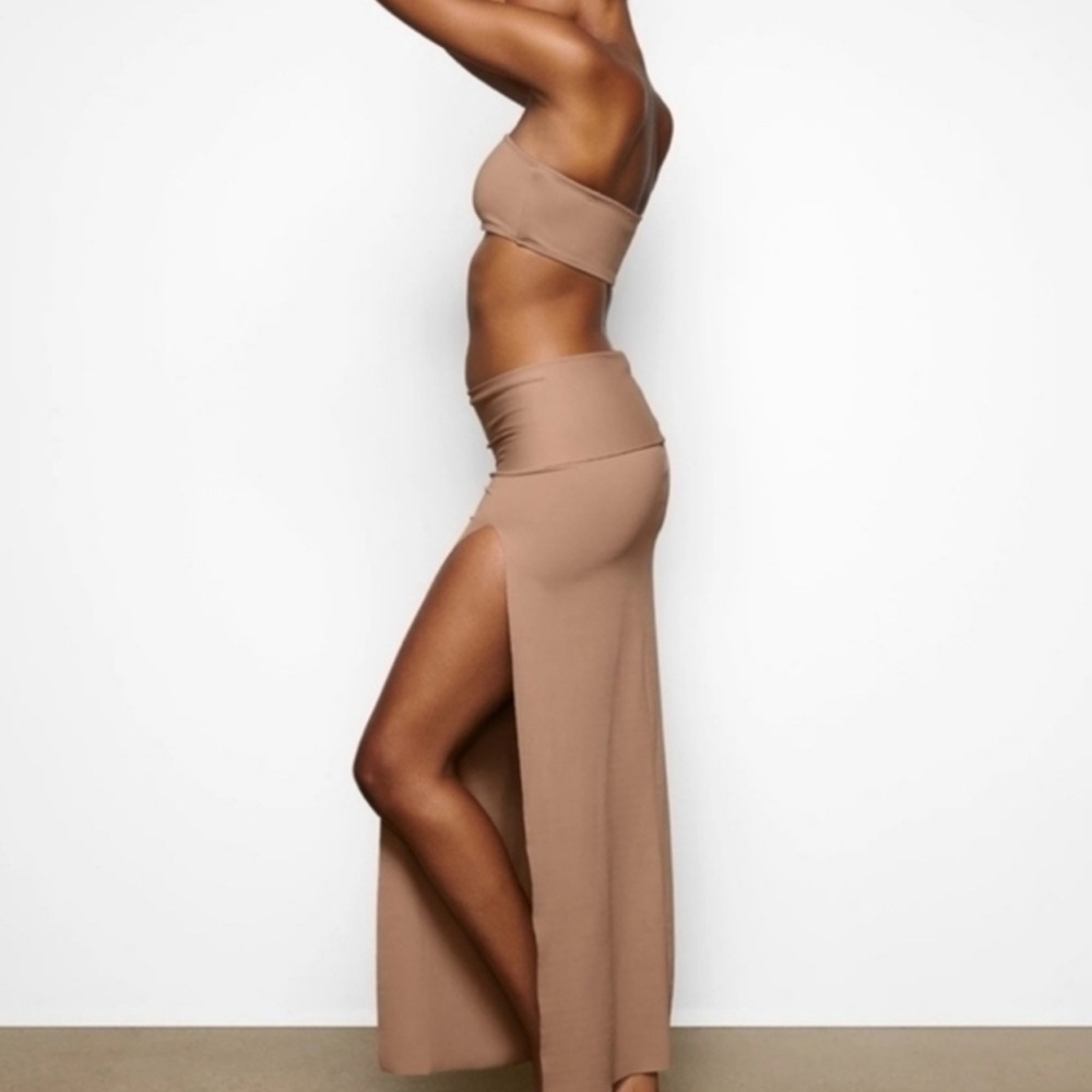 NWT Skims Swim | Tan Maxi Skirt - Picture 2 of 4